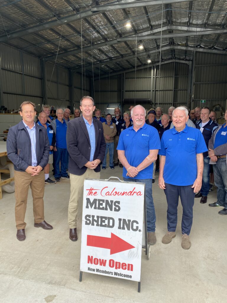 Andrew Wallace MP at Caloundra Men's Shed